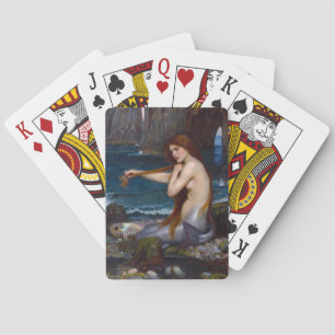 John William Waterhouse Sjöjungfru Art Spelkort