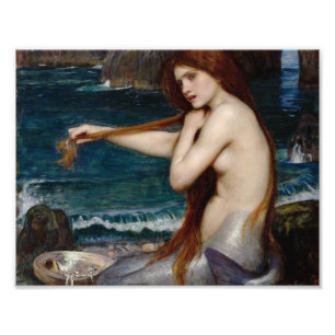 John William Waterhouse Sjöjungfru Fototryck