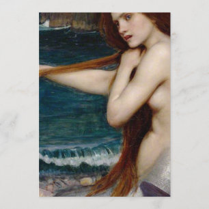 John William Waterhouse Sjöjungfru Inbjudningar