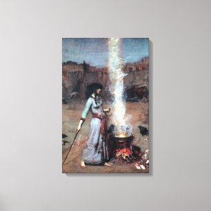 John William Waterhouse som magin cirklar Canvastryck