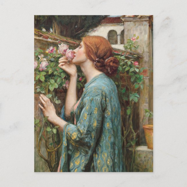 John William Waterhouse Soul från Ro 1908 Vykort (Framsida)