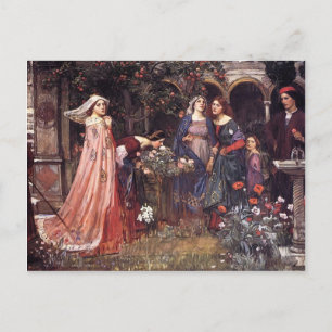 John William Waterhouse- The Enchanted Garden Vykort