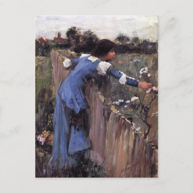 John William Waterhouse- The Flower Picker Vykort (Framsida)