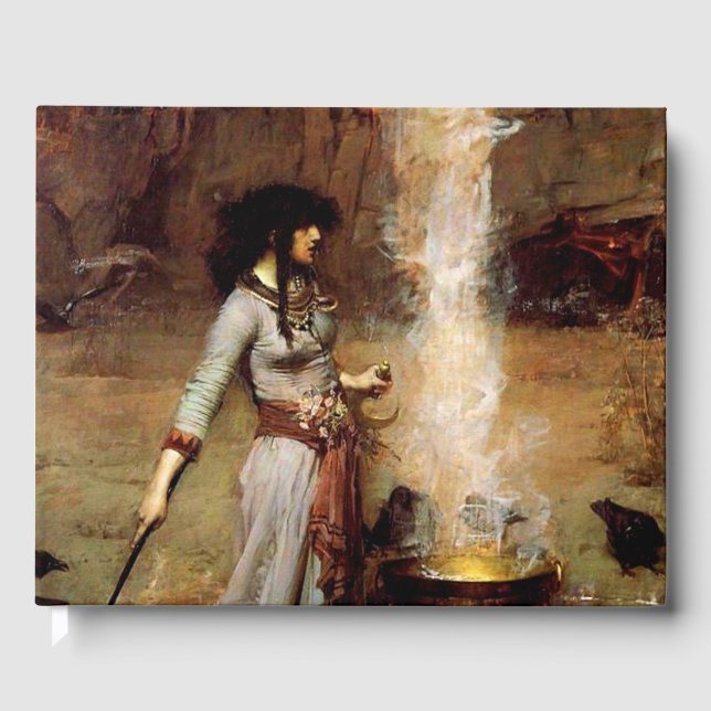 John William Waterhouse The Magic Circle Gästböcker (Framsida)