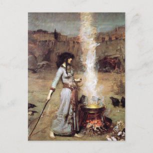 John William Waterhouse The Magic Circle Vykort