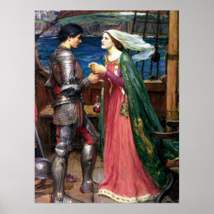 John William Waterhouse Tristan och Isolde Poster