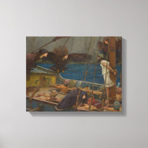 John William Waterhouse - Ulysses och sirarna Canvastryck