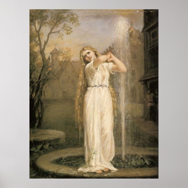John William Waterhouse Undine Poster (Framsidan)