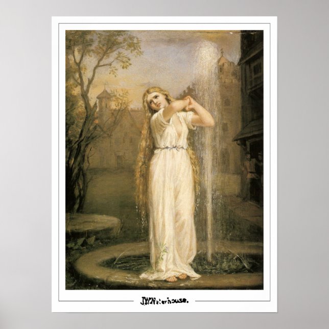 John William Waterhouse Zedign Art Poster #11 (Framsidan)