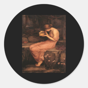 John William Waterhouse's Psyche Open the Golde Runt Klistermärke