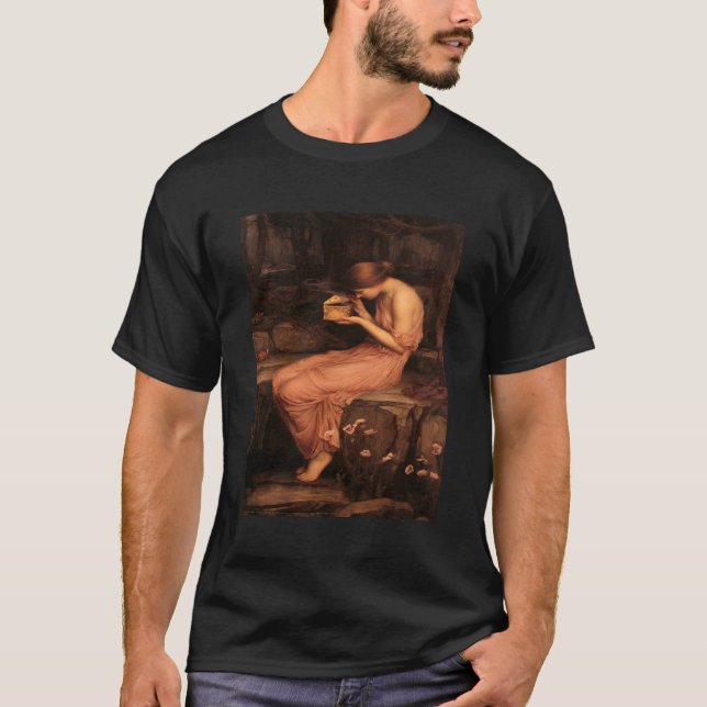 John William Waterhouse's Psyche Open the Golde T Shirt (Framsida)