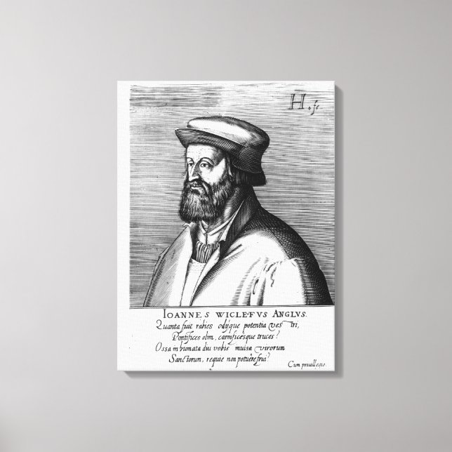 John Wycliffe Canvastryck (Framsida)