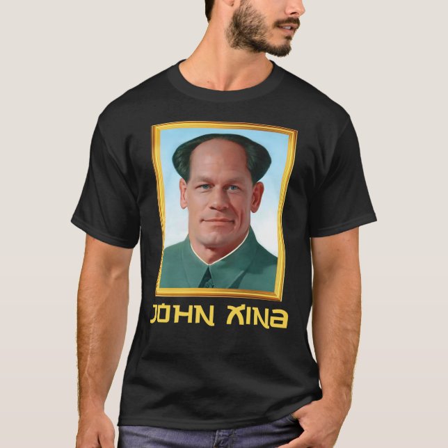 John Xina, John China, Mao Zedong Chinese Social C T Shirt (Framsida)
