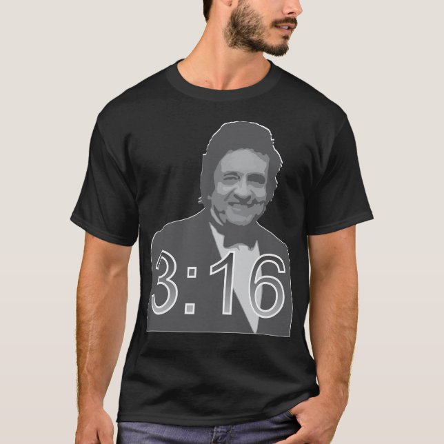 Johnny 3:16 T Shirt (Framsida)