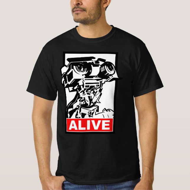Johnny 5, short circuit, johnny five is alive t shirt (Framsida)