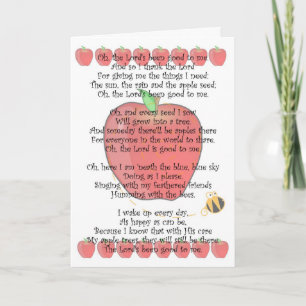 Johnny Appleseed Day 26 september Helgkort