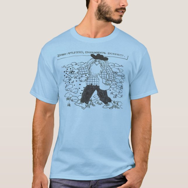 Johnny Appleseed, miljö- extremist T-shirt (Framsida)