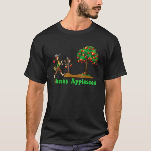 Johnny Appleseed Sept 26 Celebrate Legends T Shirt (Framsida)