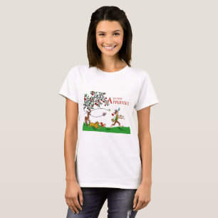 Johnny Appleseed T-Shirt, Animals and Apple Träd T-shirt