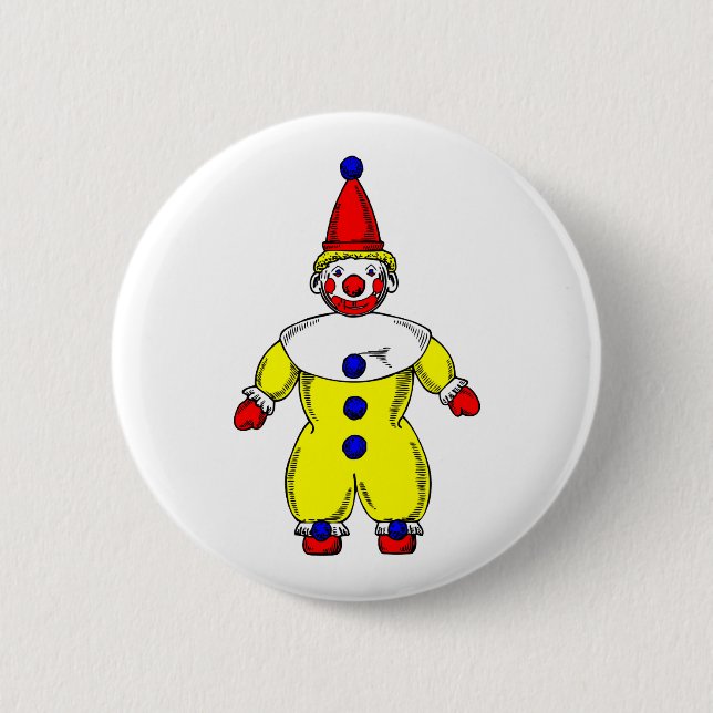 Johnny automatisk clowntecknad knapp (Framsida)