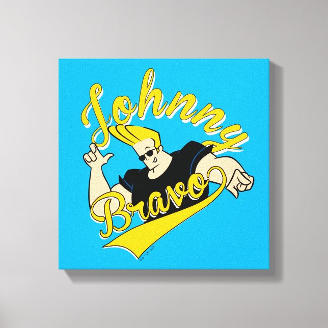 Johnny Bravo Athletic Graphic Canvastryck (Framsida)