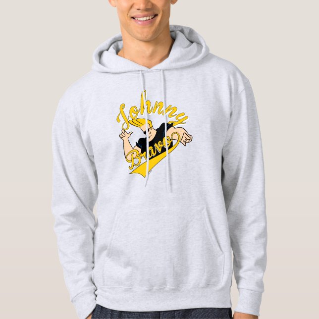 Johnny Bravo Athletic Graphic Hoodie (Framsida)