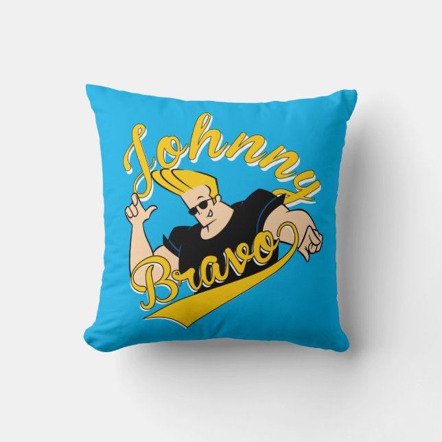 Johnny Bravo Athletic Graphic Kudde (Framsida)