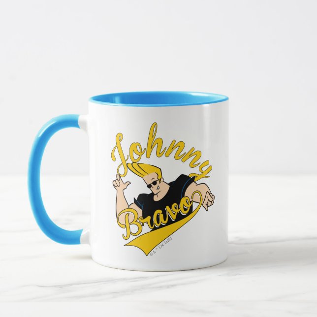 Johnny Bravo Athletic Graphic Mugg (Vänster)