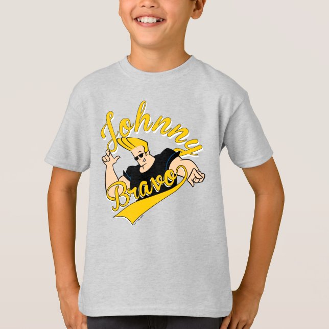 Johnny Bravo Athletic Graphic T Shirt (Framsida)