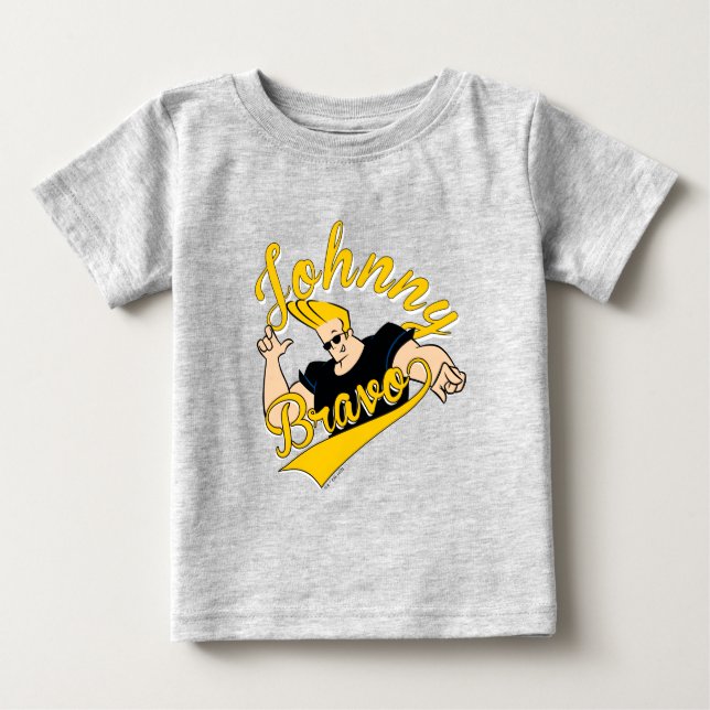 Johnny Bravo Athletic Graphic T Shirt (Framsida)