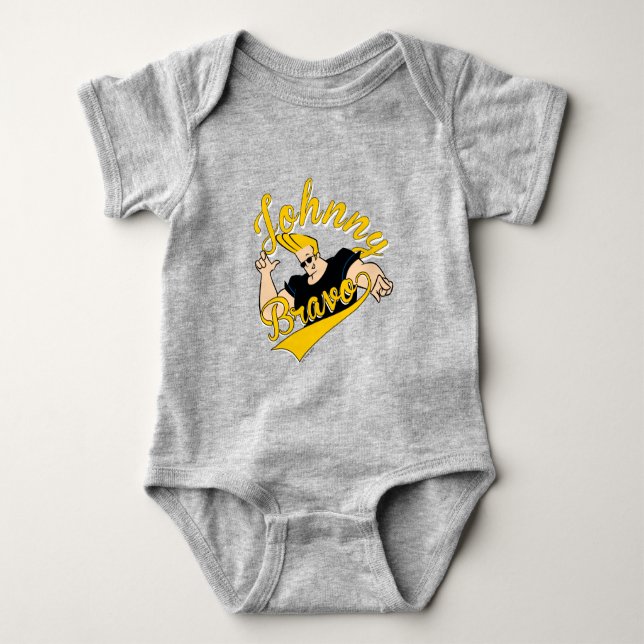 Johnny Bravo Athletic Graphic T Shirt (Framsida)