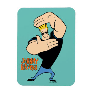 Johnny Bravo Bild Ram Pose Magnet