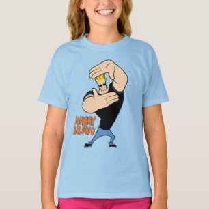 Johnny Bravo Bild Ram Pose T Shirt
