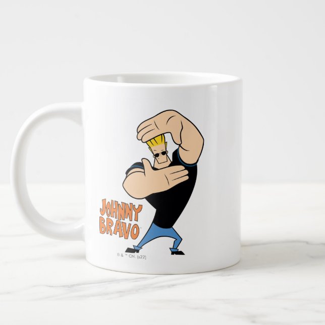 Johnny Bravo Bildrams Pose Jumbo Mugg (Vänster)