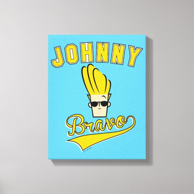 Johnny Bravo Collegiate Graphic Canvastryck (Framsida)