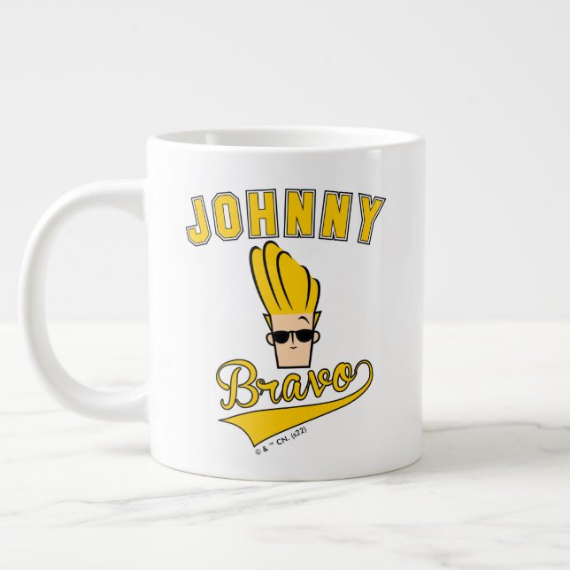 Johnny Bravo Collegiate Graphic Jumbo Mugg (Vänster)