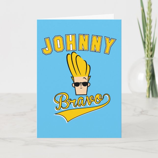 Johnny Bravo Collegiate Graphic Kort (Framsida)