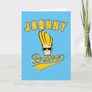 Johnny Bravo Collegiate Graphic Kort