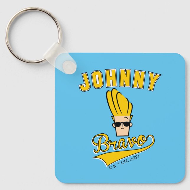 Johnny Bravo Collegiate Graphic Nyckelring (Framsida)