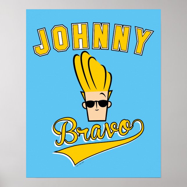 Johnny Bravo Collegiate Graphic Poster (Framsidan)