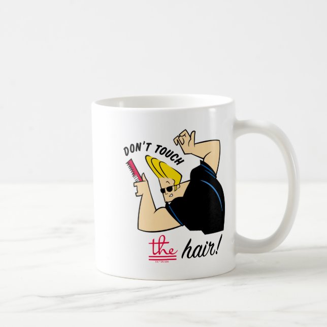 Johnny Bravo Comb Dont Touch The Hair  Kaffemugg (Höger)