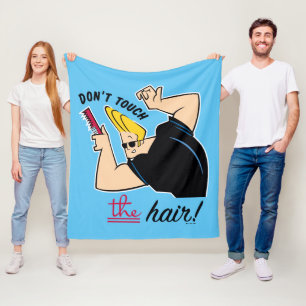 Johnny Bravo Comb - Rör inte håret! Fleecefilt
