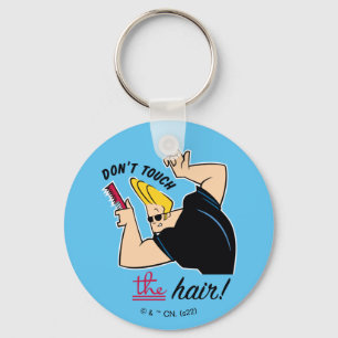 Johnny Bravo Comb - Rör inte håret! Nyckelring