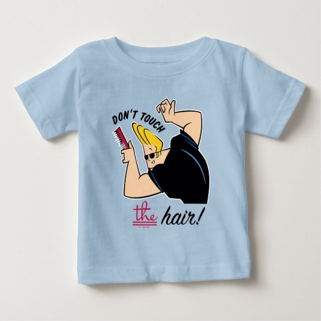 Johnny Bravo Comb - Rör inte håret! T Shirt (Framsida)