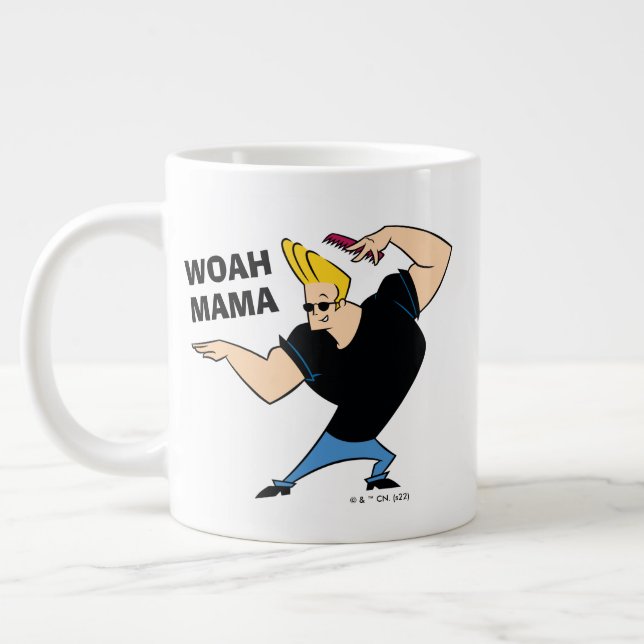Johnny Bravo Combing Hair Jumbo Mugg (Vänster)
