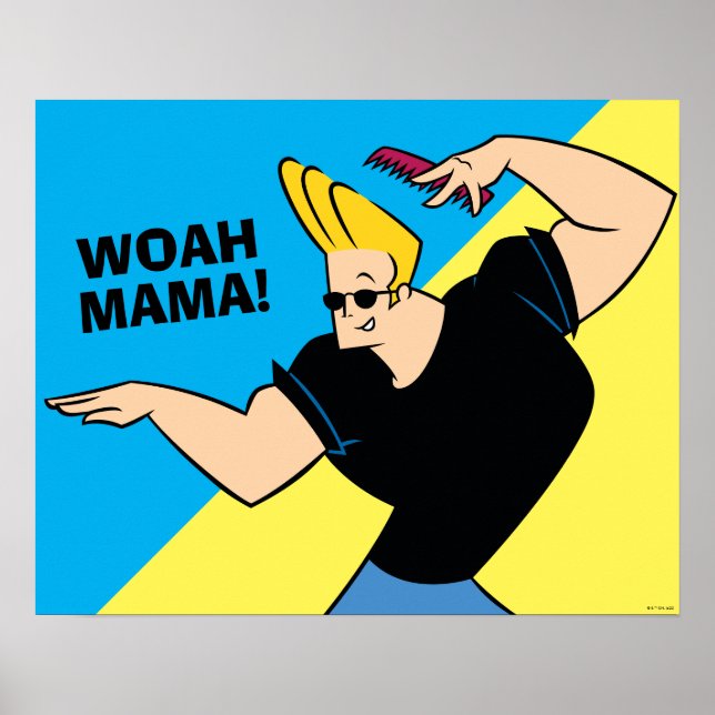Johnny Bravo Combing Hair Poster (Framsidan)