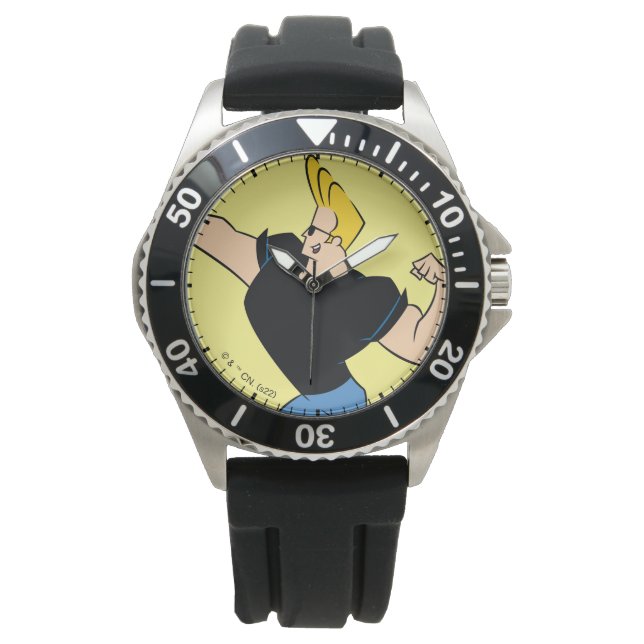 Johnny Bravo Flexing Armbandsur (Framsida)