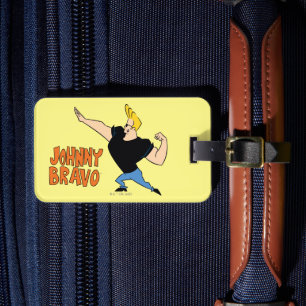 Johnny Bravo Flexing Bagagebricka