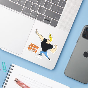 Johnny Bravo Flexing Klistermärken