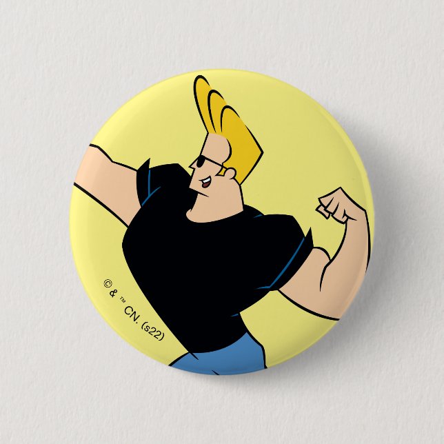 Johnny Bravo Flexing Knapp (Framsida)
